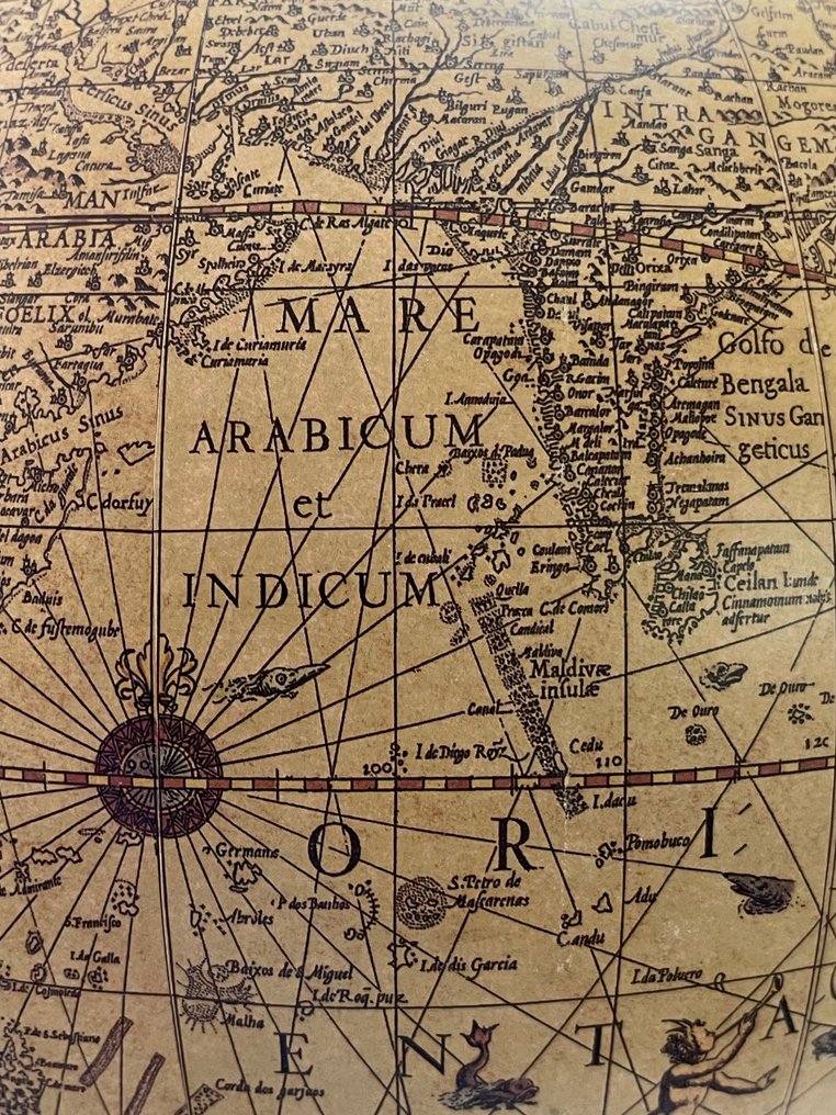 Terrestrial library globe - 1990-2000 - Hondius悬挂地球仪 - Authentic Models #3.2