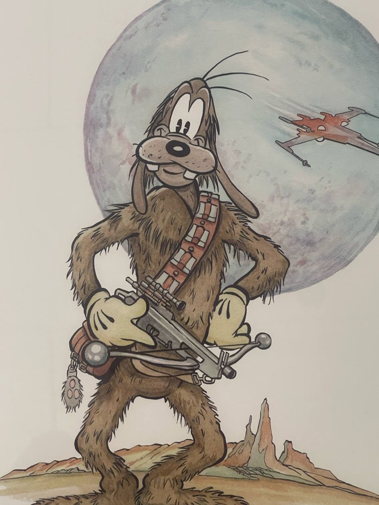 Patrick Block - signed, numbered and framed print - Goofbacca #1.0