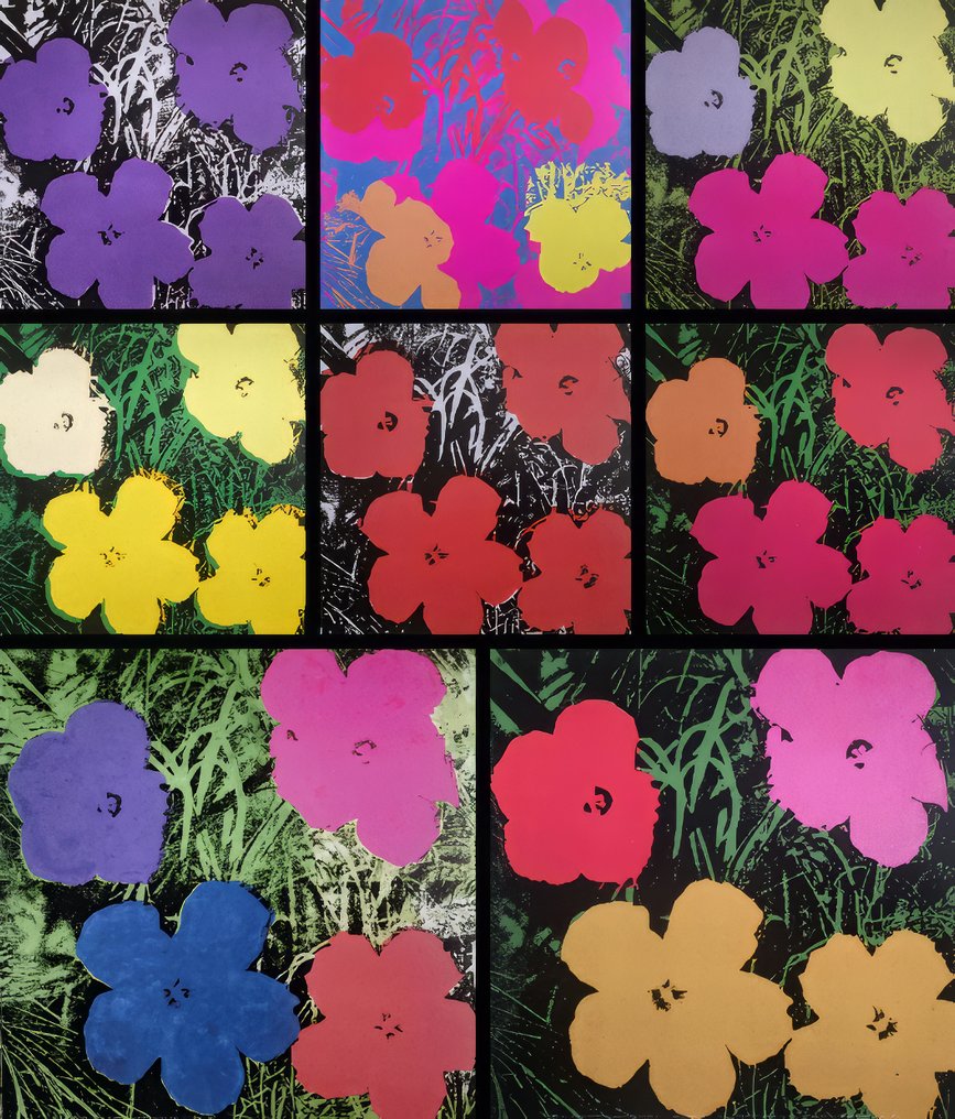 Andy Warhol (1928-1987) (after) - "Flowers" · Set of 8 variants #1.0