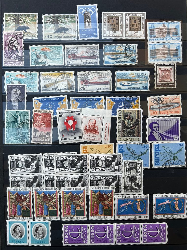 意大利王国 1901/1950 - 新旧物品的集合。注意到漂亮的系列和高价值与多样性。注意到邮政部分。 - Sassone #3.2