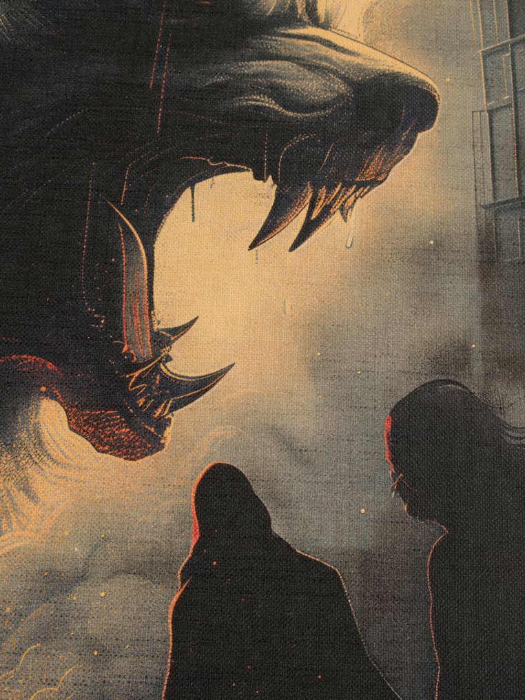 神曲 - 独一无二的作品——‘地狱守护者地狱犬’ - 挂毯  - 69 cm - 102 cm #4.3