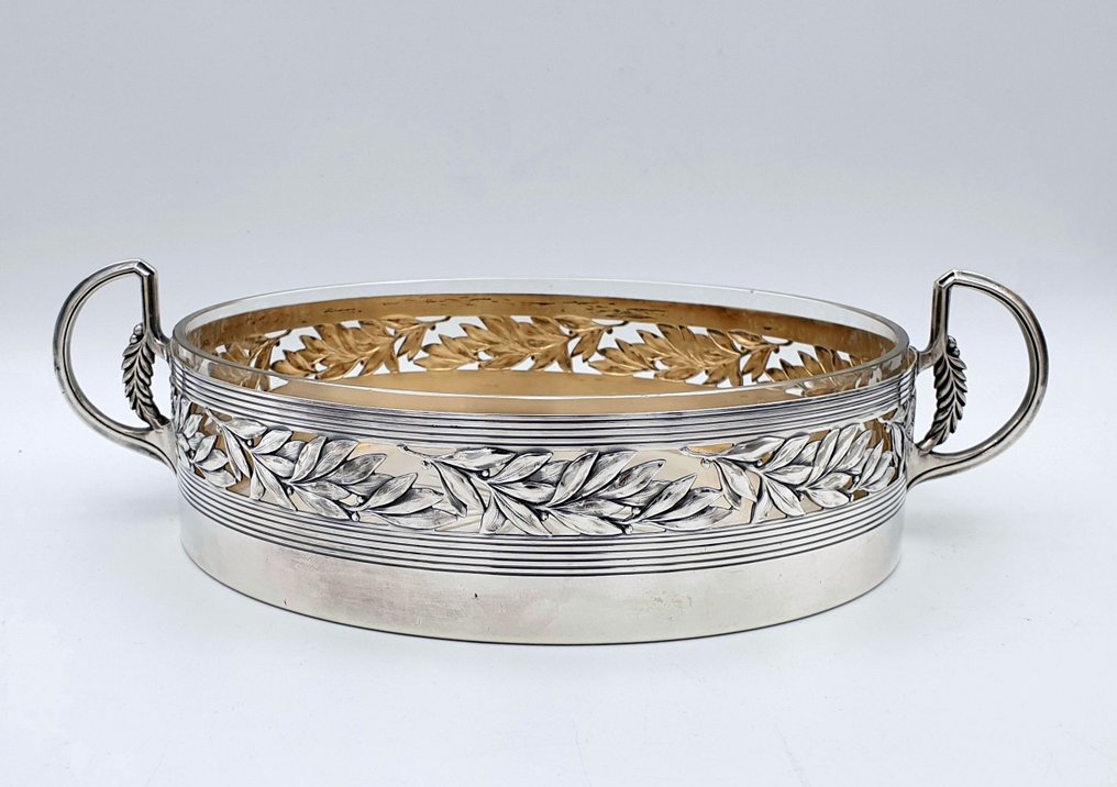 WMF / Geislingen - Centrepiece  - Silverplated, Glass #1.0