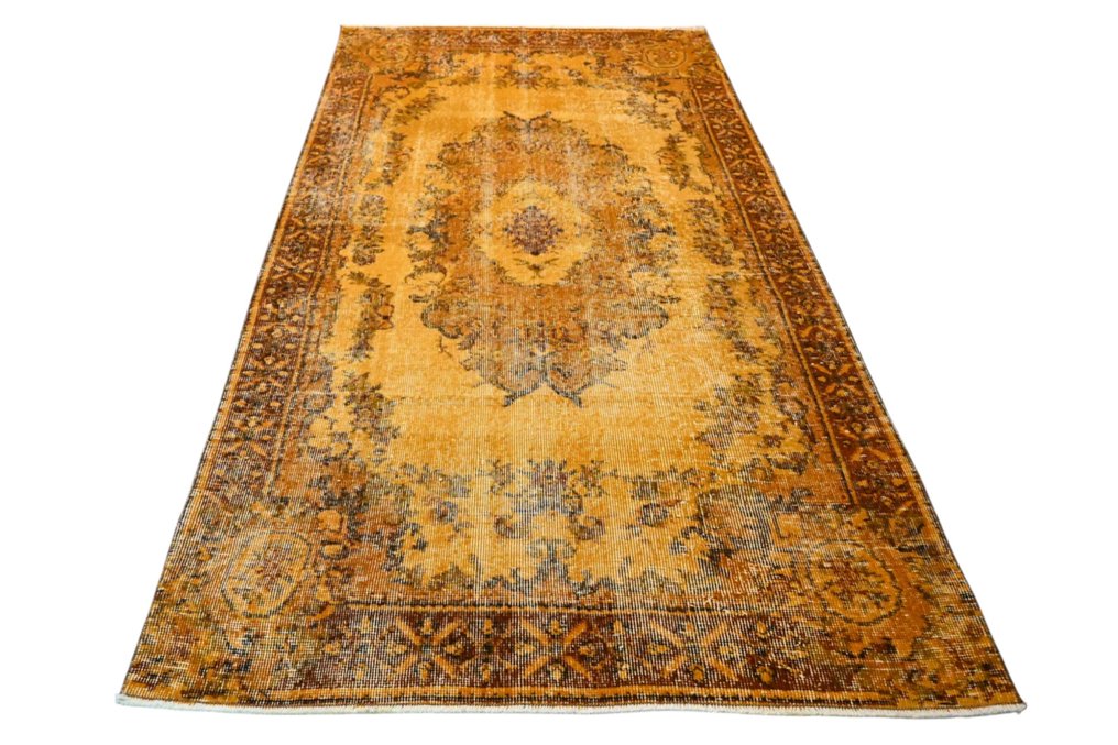 黄色的复古 - 小地毯 - 230 cm - 120 cm - 附有证书 #1.0