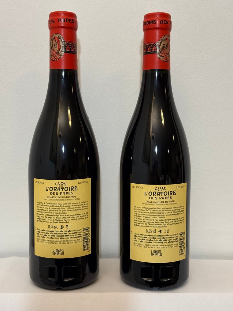 2021 Clos de L'Oratoire des Papes - Châteauneuf-du-Pape - 2 Bottles (0.75L) #1.0