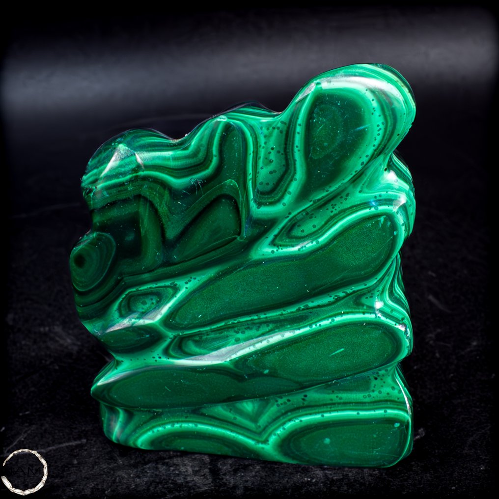 稀有的自然火焰由孔雀石制成 雕塑- 272.34 g #3.2