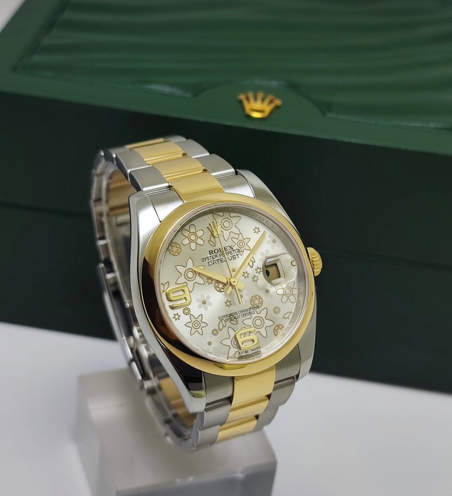 Rolex - Datejust 36 Gold/Steel “Floral Dial” - Ref. 116203 - Άνδρες - 2010-2020 #2.1