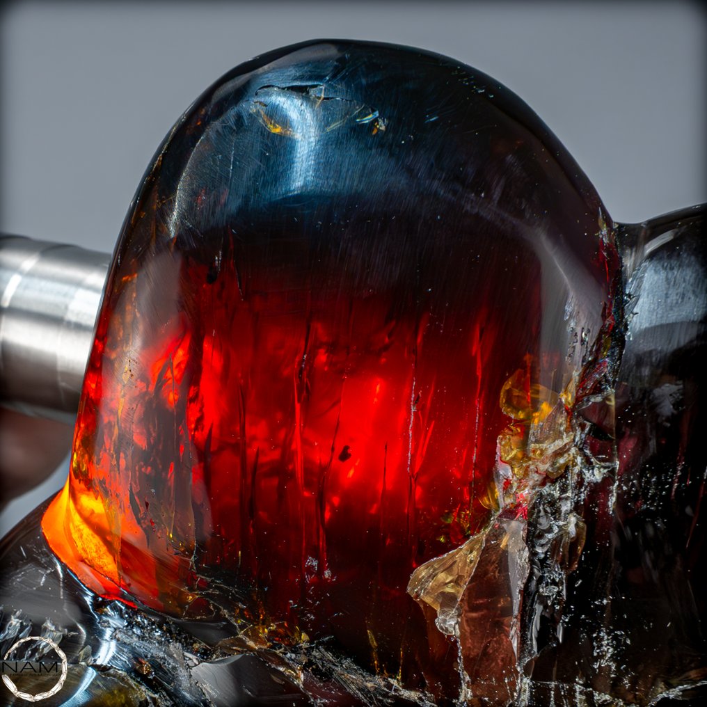 自然蓝-红琥珀 Freiform 磨光- 2720.72 g #1.0