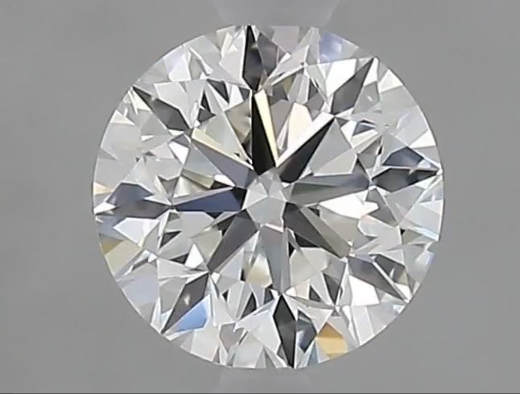 Nincs minimálár - 1 pcs Gyémánt (Természetes) - 0.23 ct - Kerek - F - VVS2 - HRD Antwerpen - *EX EX EX* #3.2