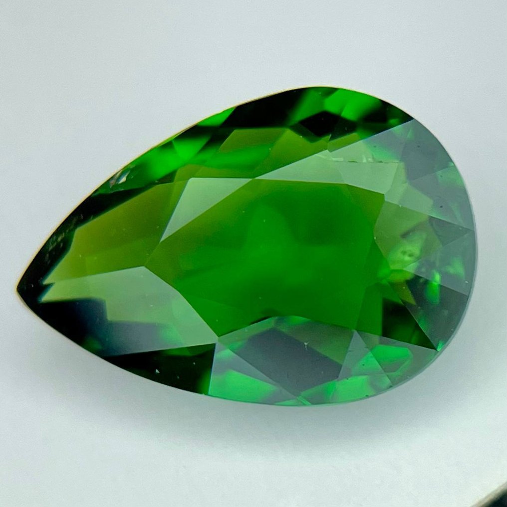 1 pcs  绿色 电气石  - 1.35 ct - 国际有色宝石协会（ICA GemLab） - 铬色碧玺 #1.0