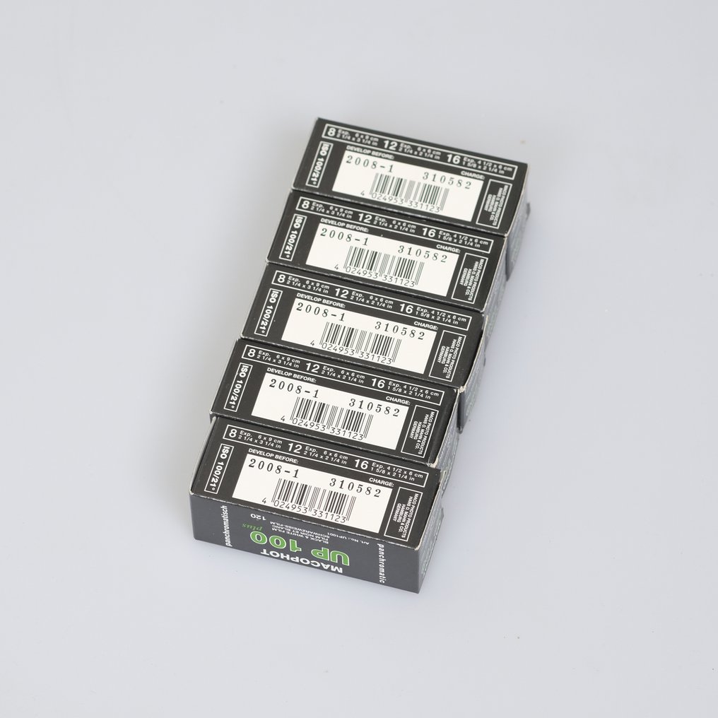 Maco 15x Macophot UP100 Plus/120 Verlopen Zwart/Wit Films Pellicola