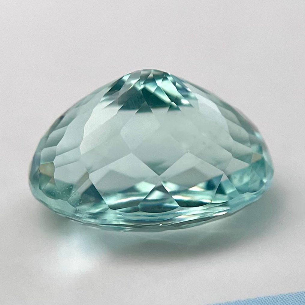 Groen, Blauw Aquamarijn  - 5.96 ct - nternational Colored Gemstone Association (ICA GemLab) #4.3
