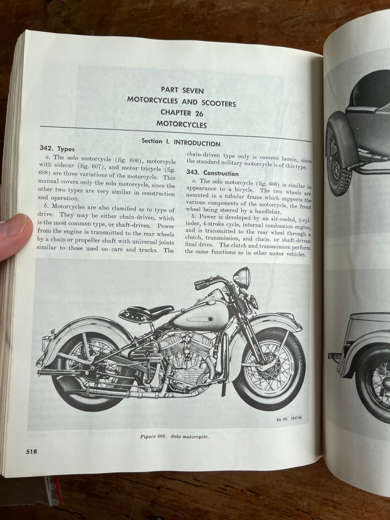 US Army Vehicle Mechanic Handbook - Cushman 53 Airborne Scooter, DUKW, Jeep - Harley, Indian - Beautiful plates etc - 1956 #4.3