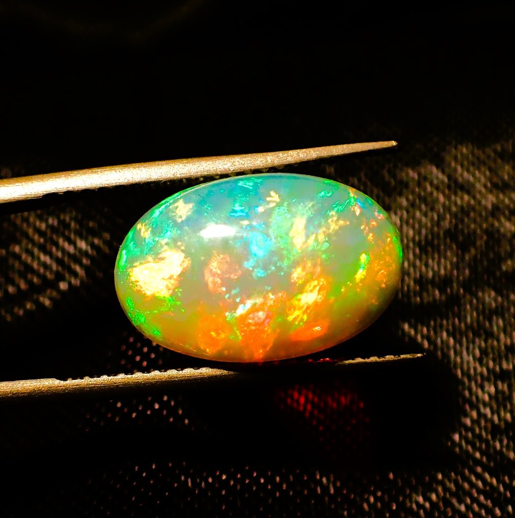 wielokolorowy Opal - 4.77 ct - Antwerp Laboratory for Gemstone Testing (ALGT) - Dobra jakość koloru #1.0