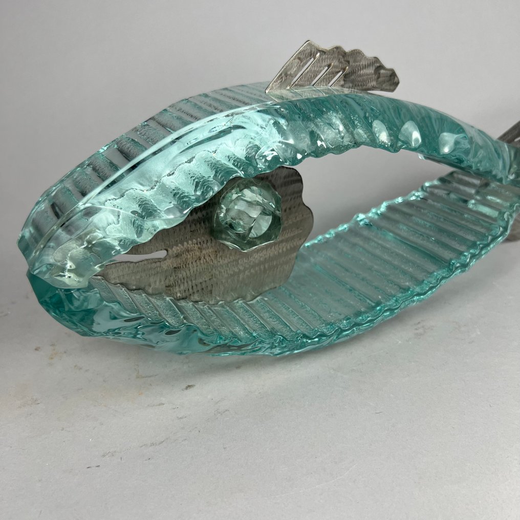 Andrzej Rafalski (1957) - Γλυπτό, The Fish - hand made - 39 cm - Χάλυβας, Ορείχαλκος - 2025 #2.1