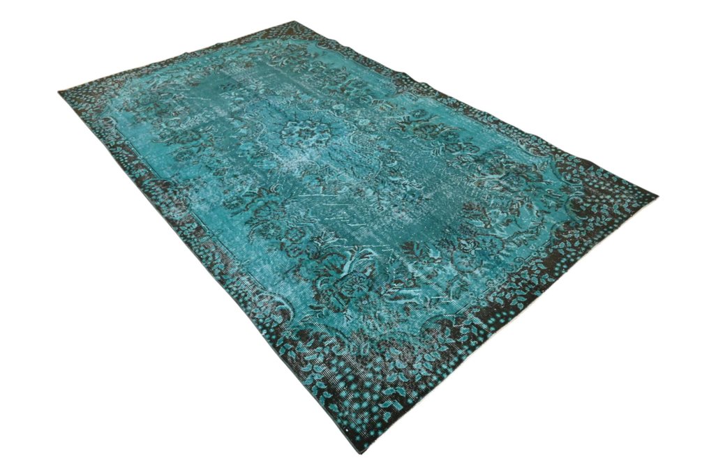 Turquoise vintage - Tapis - 275 cm - 170 cm - avec certificat #3.2