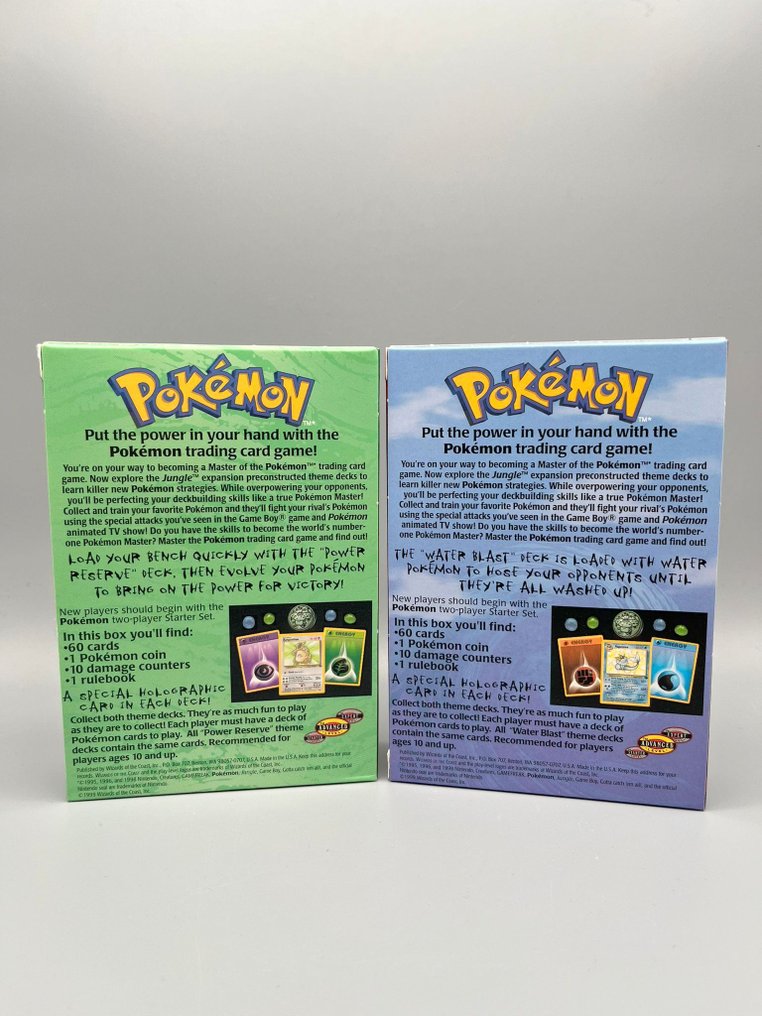 Pokémon - 8 Box - Jungle Theme Decks case: Water Blast & Power Reserve - Empty!!! - WOTC #4.3