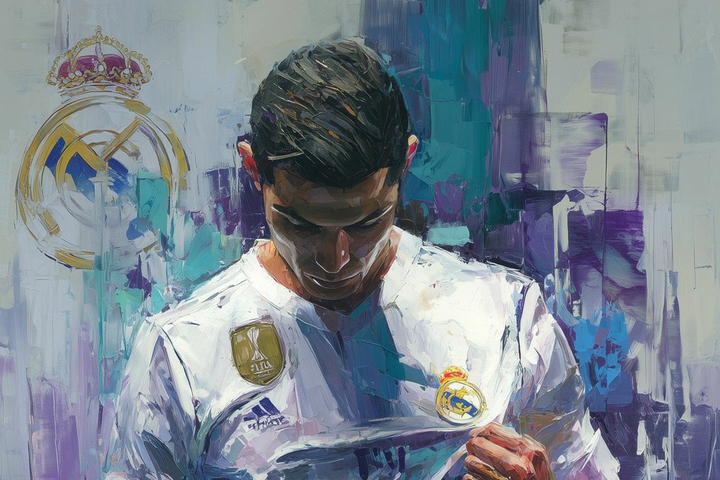 Canvas Fit - Alberto Ricardo - "Cristiano: Orgullo Blanco" #1.0
