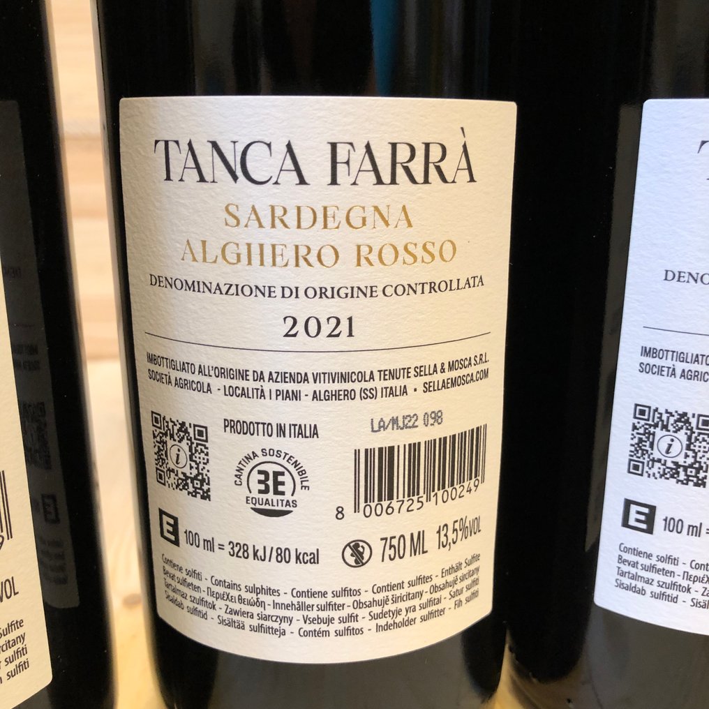 2021 Sella&Mosca, Tanca Farrà - Σαρδηνία DOC - 6 Bottles (0.75L) #3.2