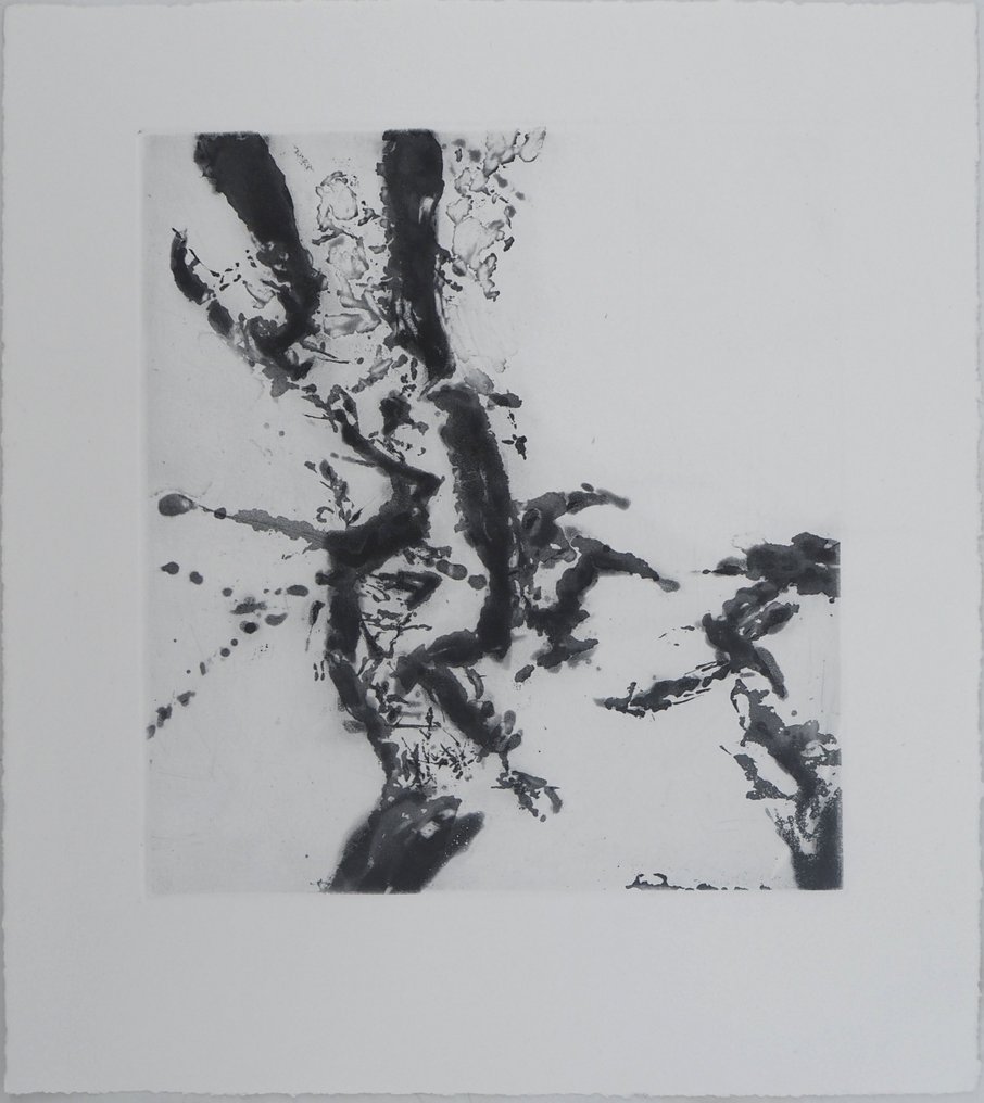 Zao Wou-Ki (1921-2013) - Composition abstraite : Annonciation #1.0