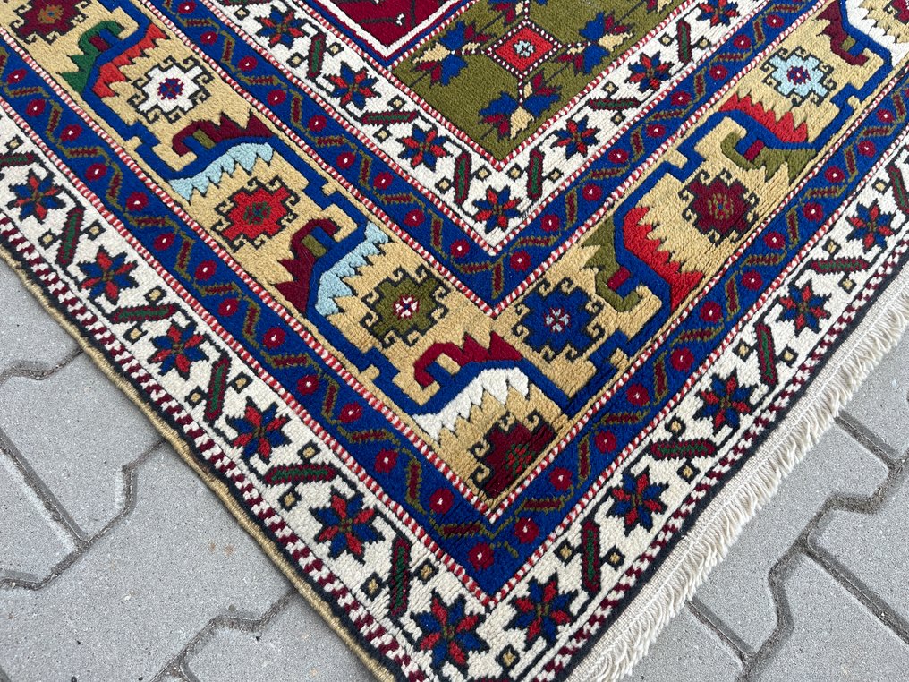 Kars Kazak - χειροποίητο - μαλλί - καινούργιο - Τουρκία - πολύχρωτο χαλί - Χαλί - 192 cm - 121 cm #3.2