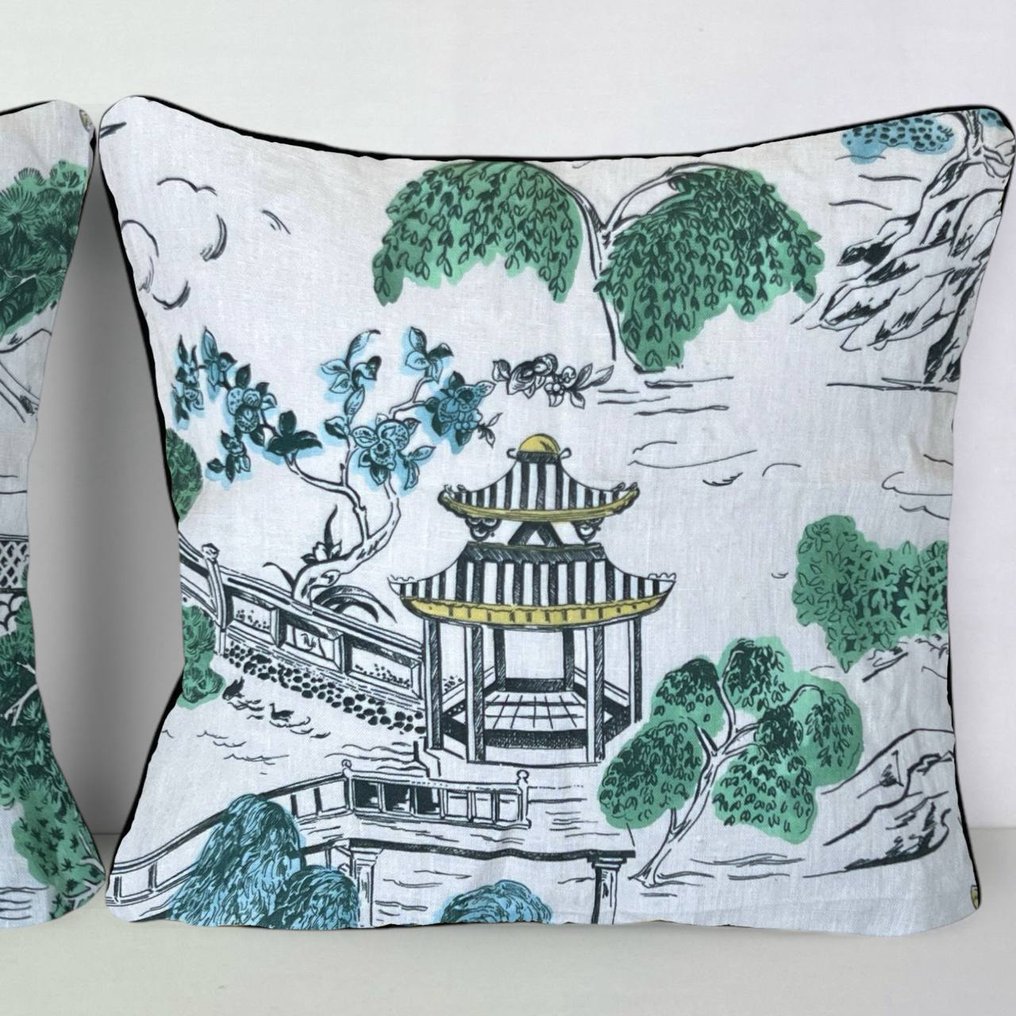 New pair of cushions made with Manuel Canovas fabric - 垫子 #4.3