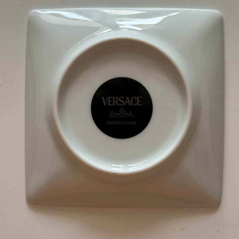 Rosenthal - Versace - 碟 - Barocco Haze Schälchen Quadratisch 12 cm - 瓷器 - Neu Orginalverpackt #1.0