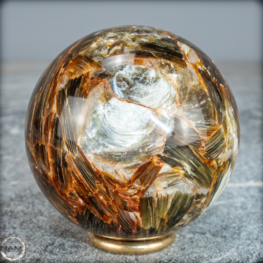 Σπάνια φυσική μίκας Σφαίρα από τη Βραζιλία- 388.09 g #3.2