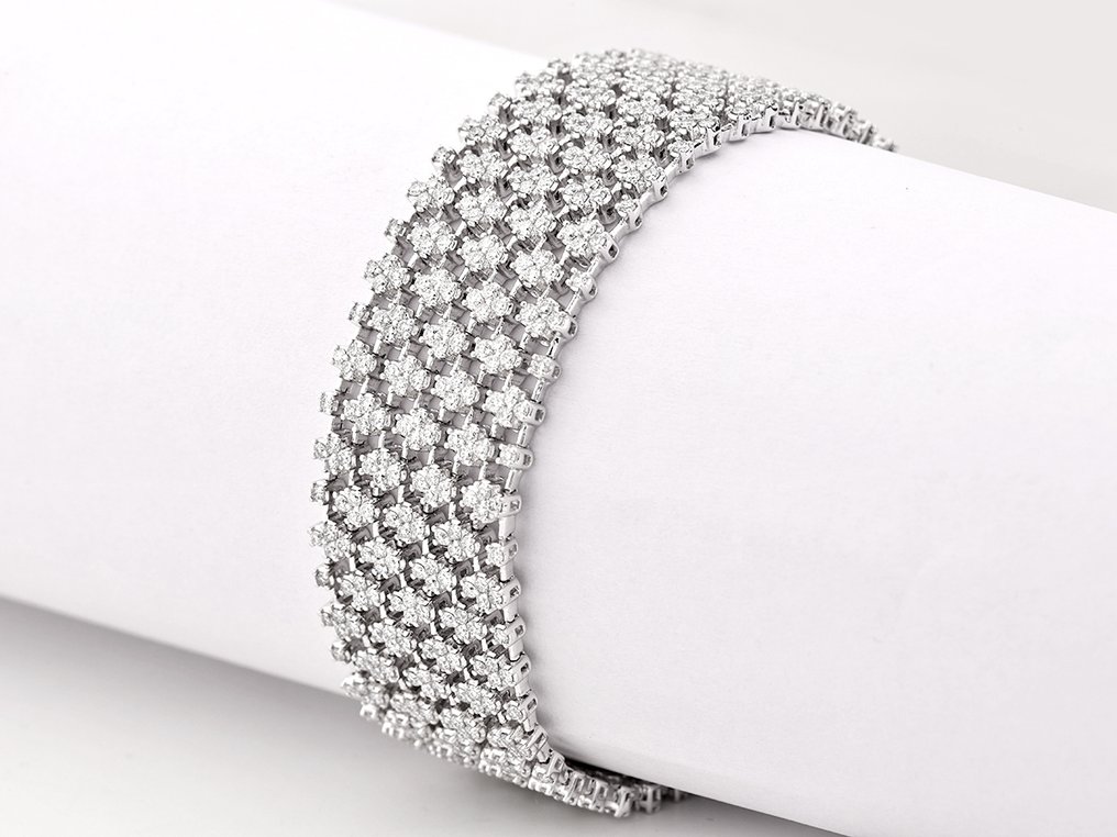 Bracelet - 14 kt. White gold - 8.52ct. tw. Diamond (Lab-grown) #4.3