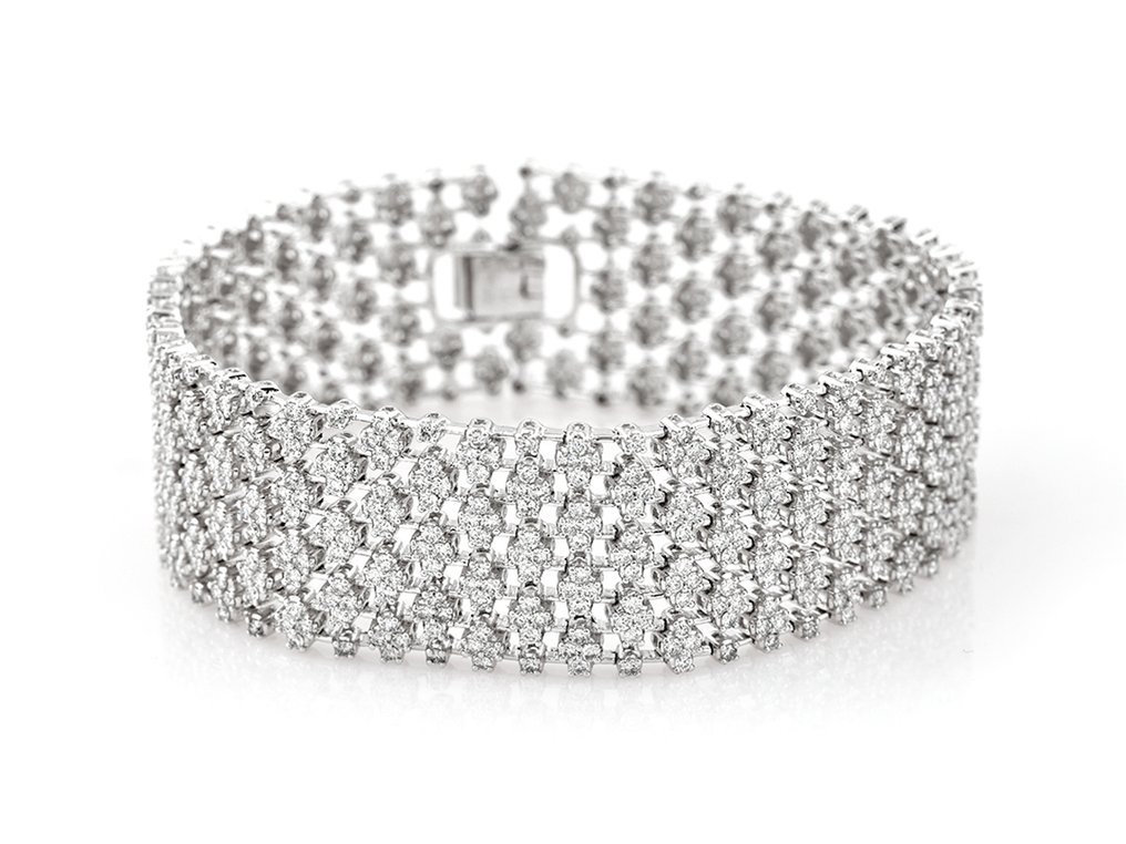 Bracelet - 14 kt. White gold - 8.52ct. tw. Diamond (Lab-grown) #1.0