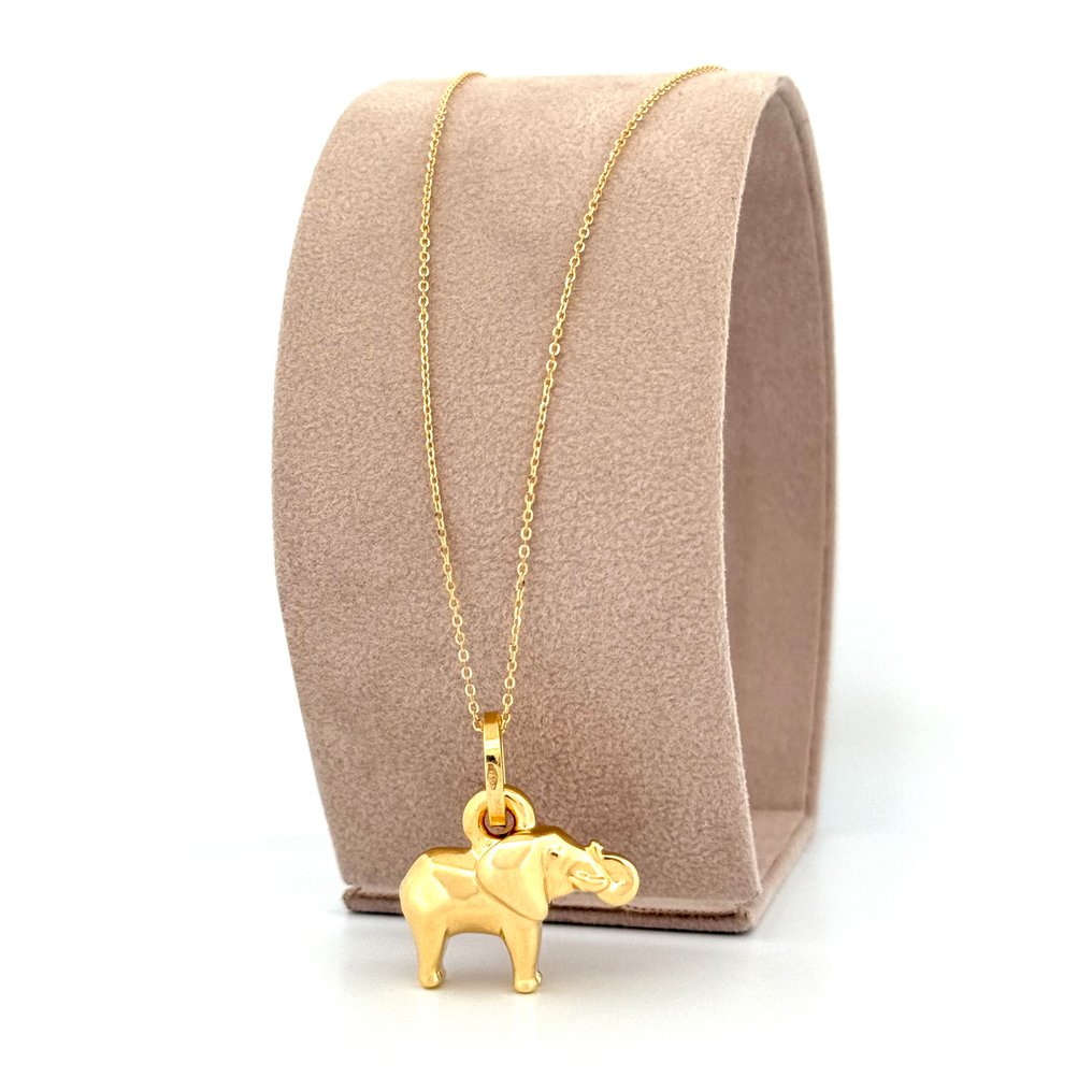 Ingen mindstepris - Vieri - Halskæde - Elefante - 2.3 g - 18 kraat Gulguld #1.0