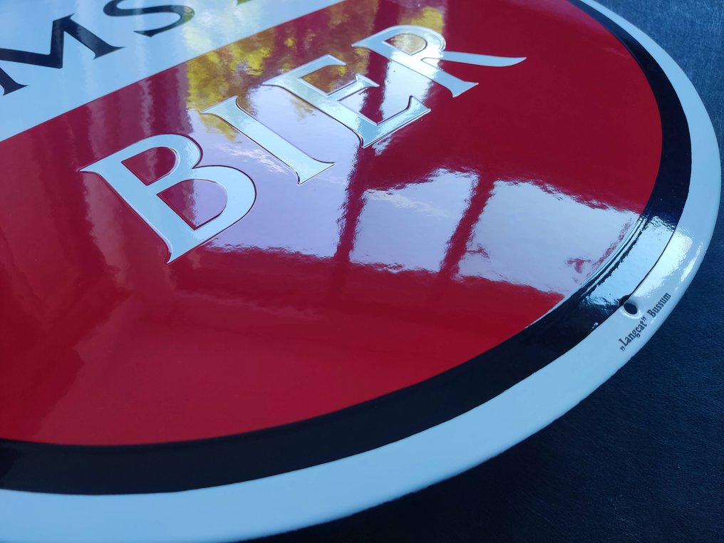 Amstel Beer Company - Διαφημιστική πινακίδα - Σμάλτο, σήμανση από email, Emaille Schild, σήμανση μπύρας Amstel από email #1.0