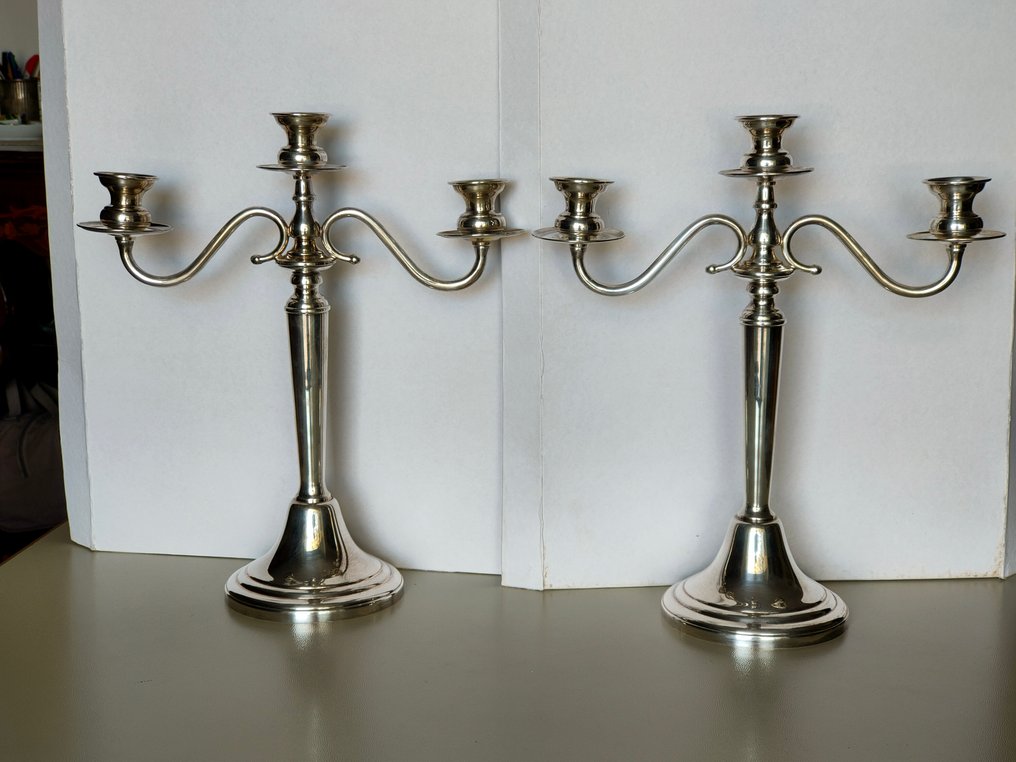 Kandelaber (2) - .800 sølv #1.0