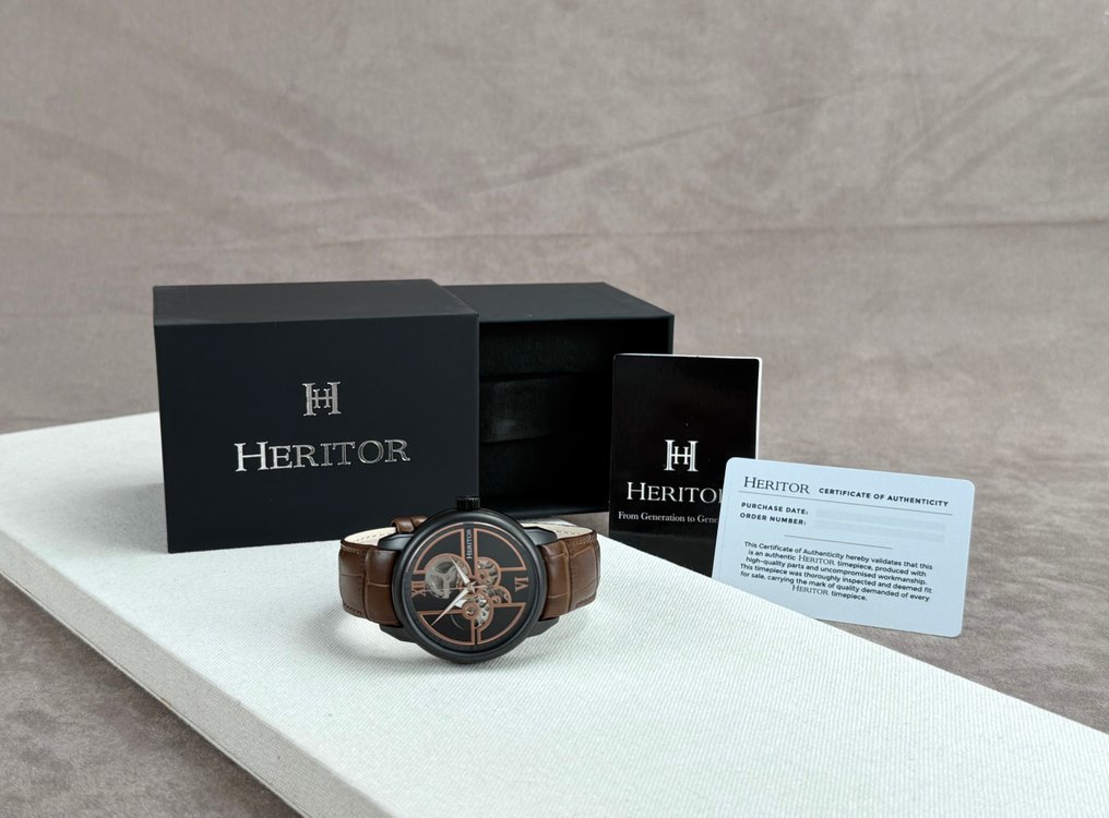 Heritor - Automatic Sanford Semi-Skeleton - Black/Brown - χωρίς τιμή ασφαλείας - Heritor HERHR8306 - Άνδρες - 2020+  #2.1