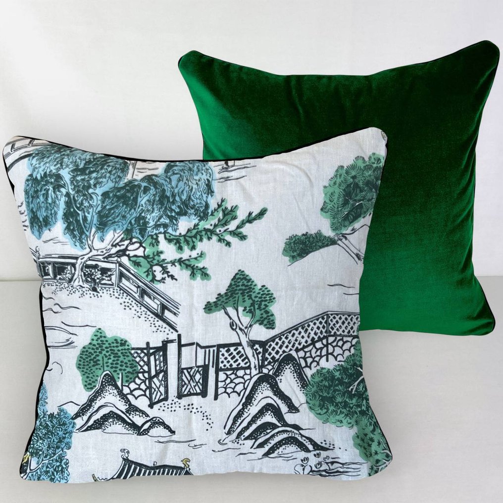 New pair of cushions made with Manuel Canovas fabric - 垫子 #2.1