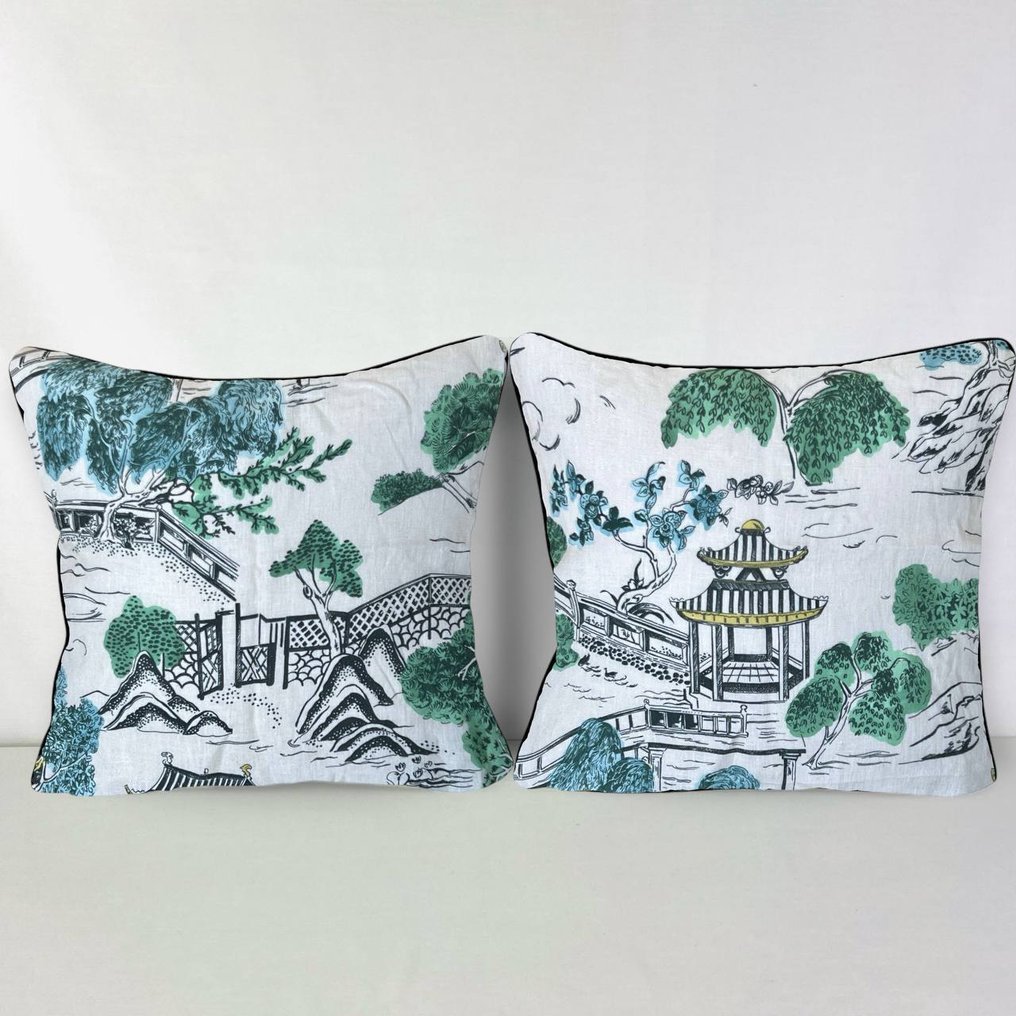 New pair of cushions made with Manuel Canovas fabric - 垫子 #1.0