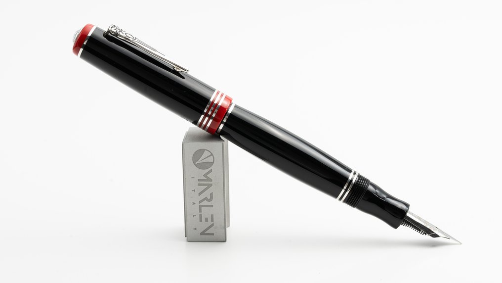 Marlen - Basilea Edizione Numerata in resina italiana e argento - Caneta de tinta permanente #1.0