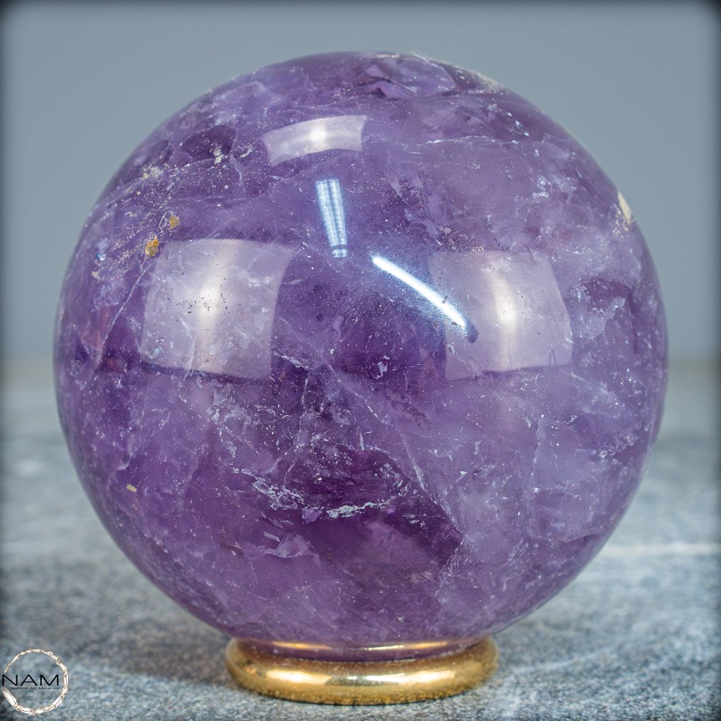 Φυσικός ημιδιάφανος αμέθυστος Σφαίρα- 315.42 g #2.1