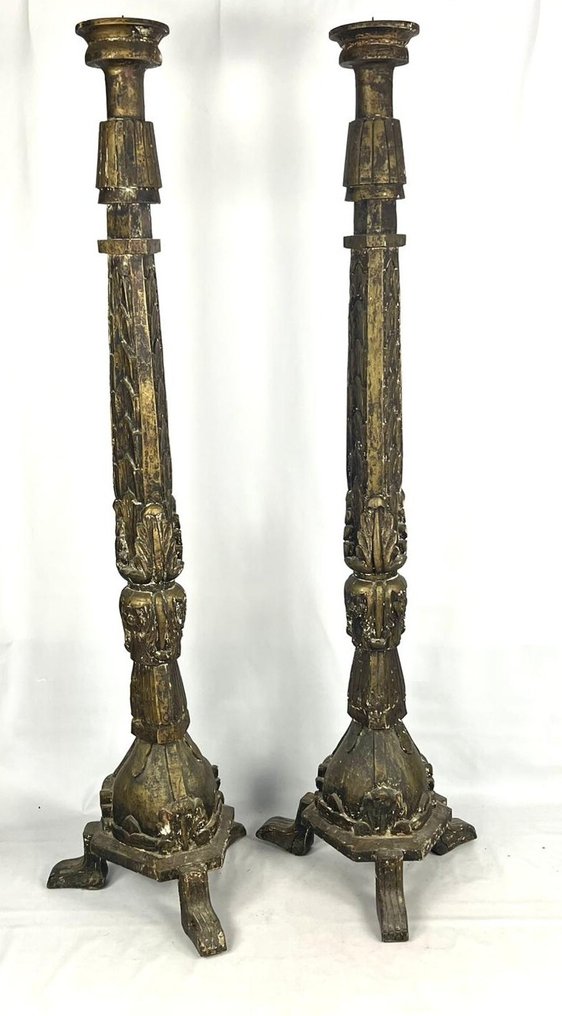 Gyertyatartó - Fa - Gyertyatartó pár #1.0