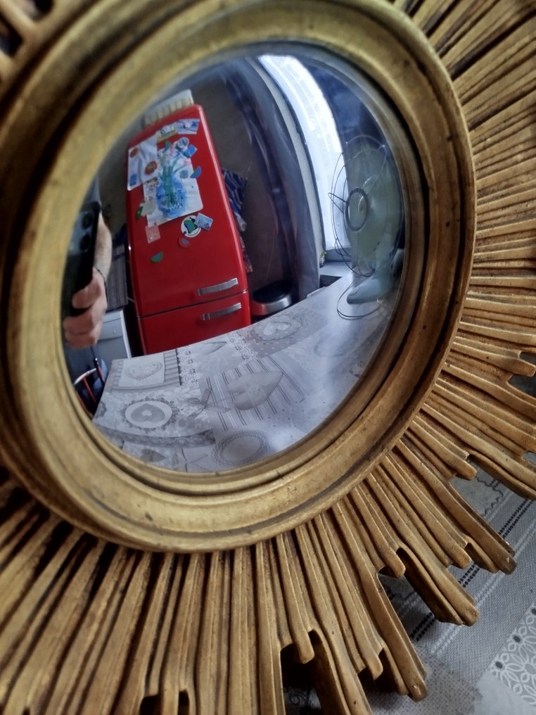 Wall mirror - Resin, Witch's eye - concave sun mirror #1.0