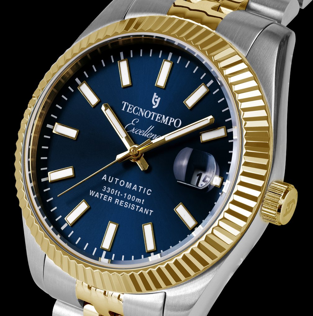 Tecnotempo - "Excellence" Automatic .- Limited Edition - - 没有保留价 - TT.100EX.GBL - blue / gold tone - - 男士 - 2020年及之后 #1.0
