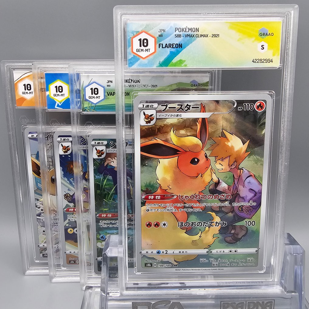 4 Graded card - CHR EEVEELUTION -> Complete Set! All Gem Mint - Graad 10 #3.2