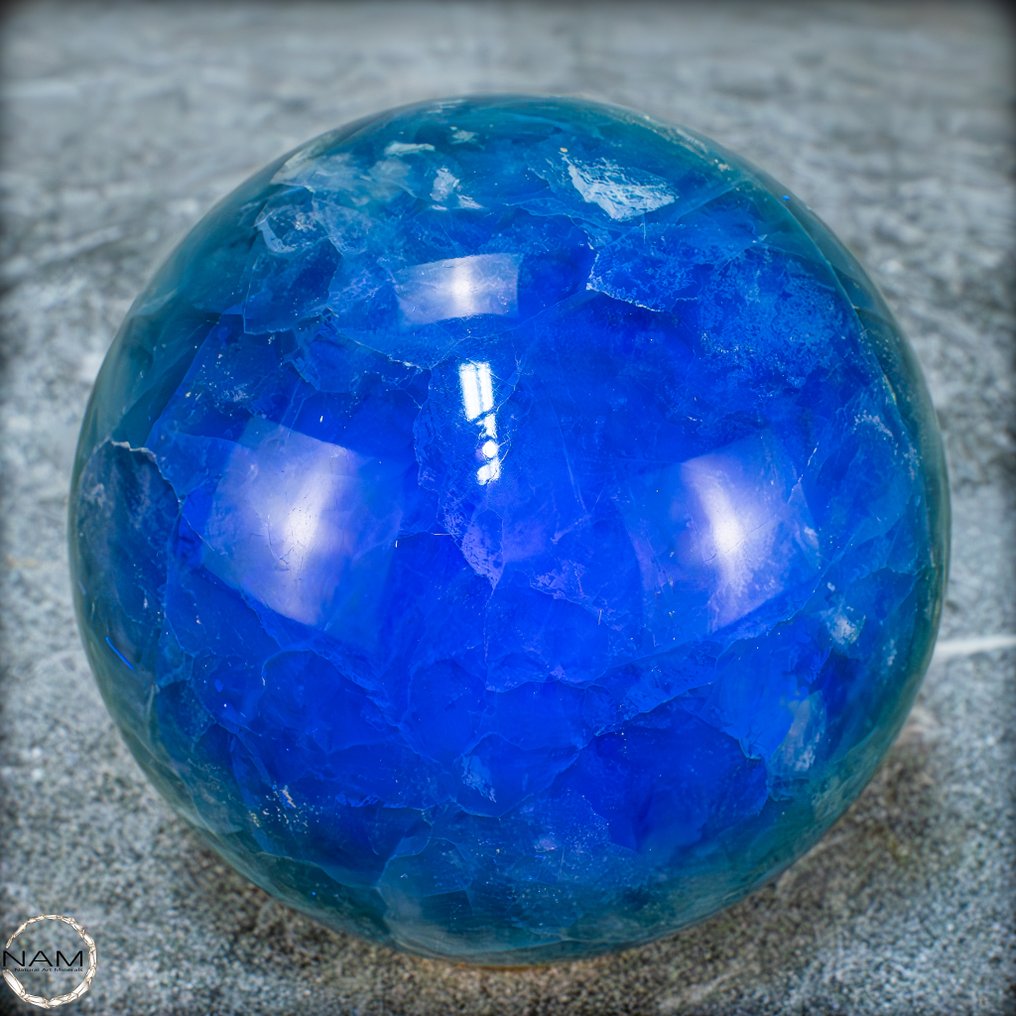 美丽的绿色萤石球体 Crystal，中国- 1202.25 g #3.2