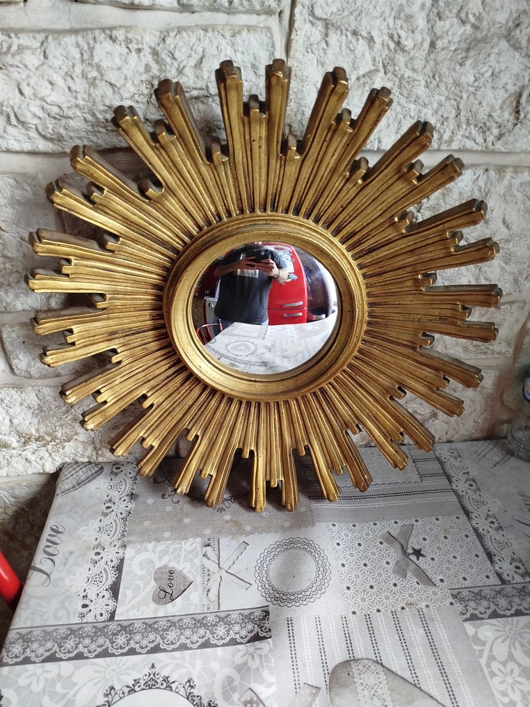 Wall mirror - Resin, Witch's eye - concave sun mirror #2.1