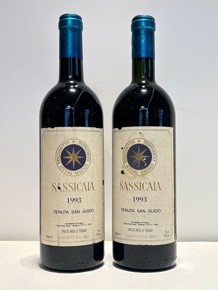 1993 Tenuta San Guido Sassicaia - Bolgheri - 2 Bottles (0.75L) #1.0