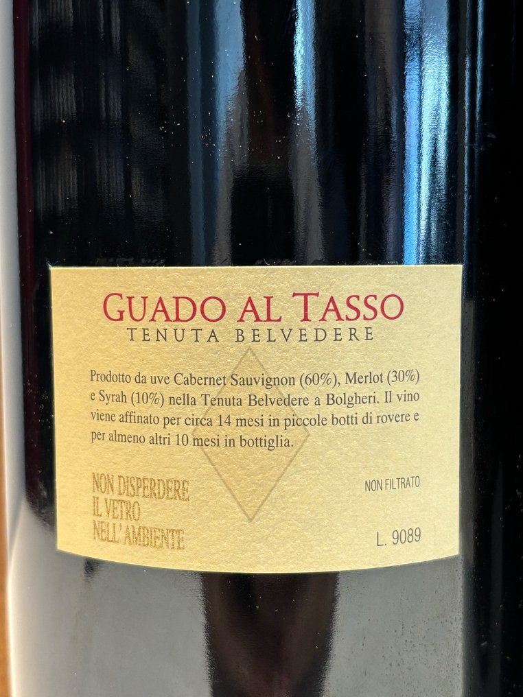 Marchesi Antinori, Guado al Tasso 1997, 2000, 2001 - Bolgheri DOCG - 3 Magnums (1.5L) #3.2