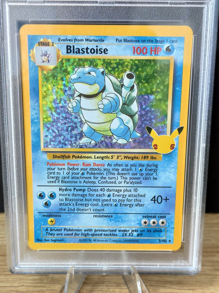 Pokémon Graded card - Classic Collection - 25th Anniversary Celebrations - Blastoise - PSA 9 #2.1