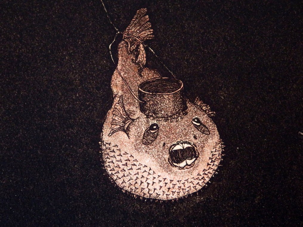 Fugu chōchin NO 37 - Limited edition 28/75 - Hiroto Norikane 乗兼広人 (b 1949) - Japan  (No Reserve Price) #4.3