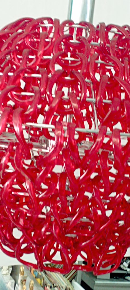 Vistosi - Angelo Mangiarotti - Lampada a sospensione - Vetro legato a piombo - Giogali SP 80 #4.3