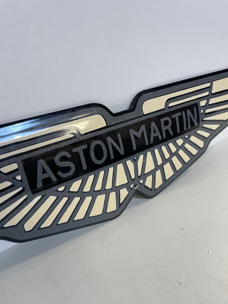 Aston Martin logo 50 x 13 cm - 阿斯顿马丁标志珐琅板 - 珐琅标志 - 搪瓷 #2.1