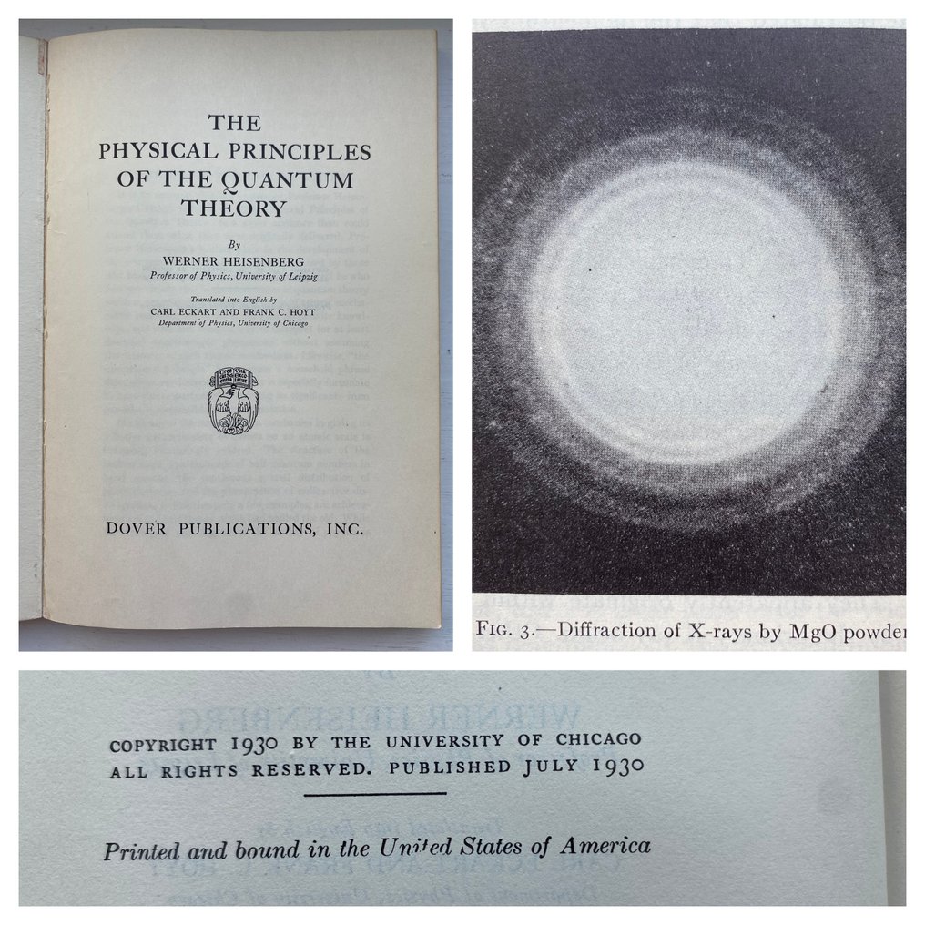 Werner Heisenberg - The Physical Principles of Quantum Theory - 1930 #1.0